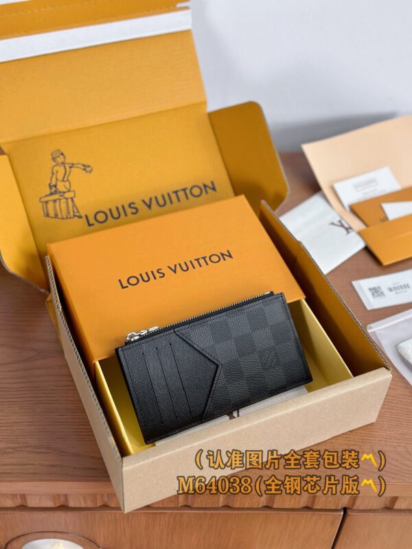 God Factory LV Wallet N64038 Black 1 Size 8.0x14.5x1.0 cm