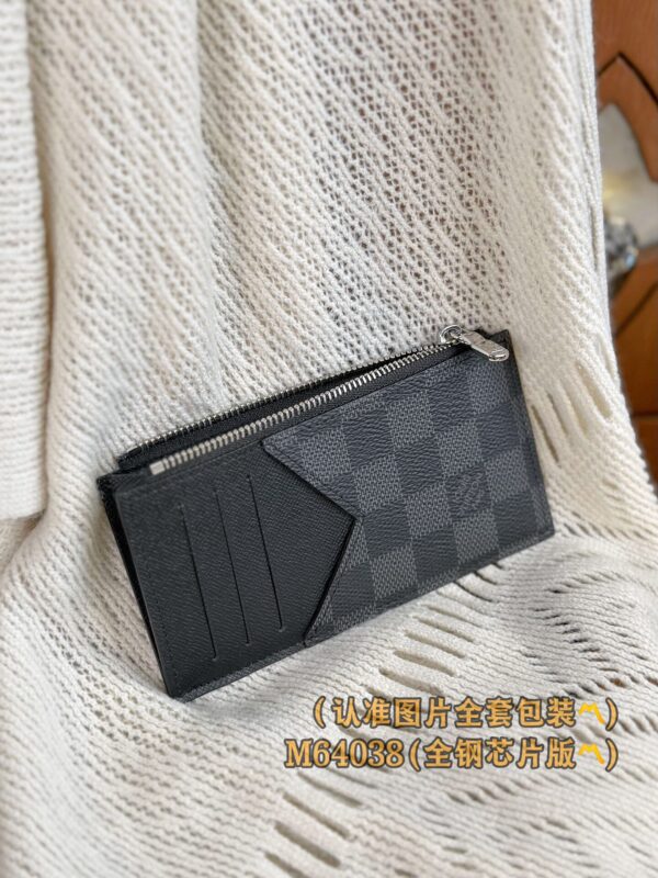 God Factory LV Wallet N64038 Black 1 Size 8.0x14.5x1.0 cm
