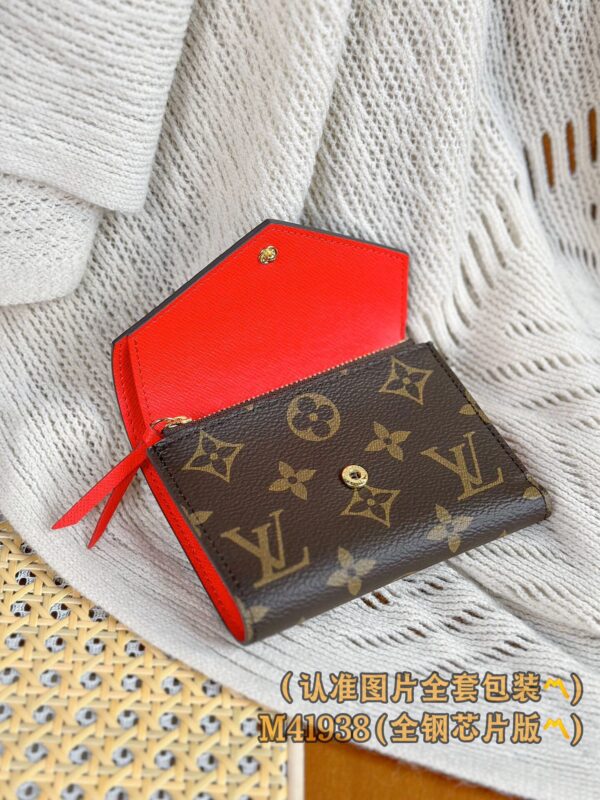 God Factory LV Wallet M41938 Rose & Leather Buckle Size 12 x 9.5 x 2.5 cm