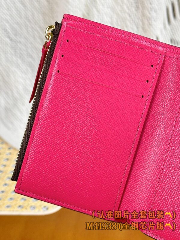 God Factory LV Wallet M41938 Rose Red & Leather Buckle Size 12 x 9.5 x 2.5 cm