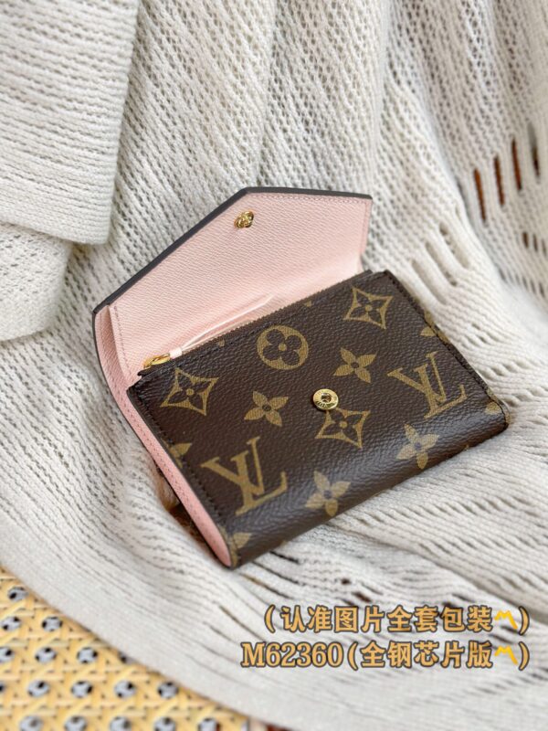 God Factory LV Wallet M62360 Pink & Leather Buckle Size 12 x 9.5 x 2.5 cm
