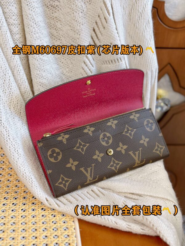 God Factory LV Wallet M60697 Violet & Leather Buckle Size 19 x 10 x 2 cm