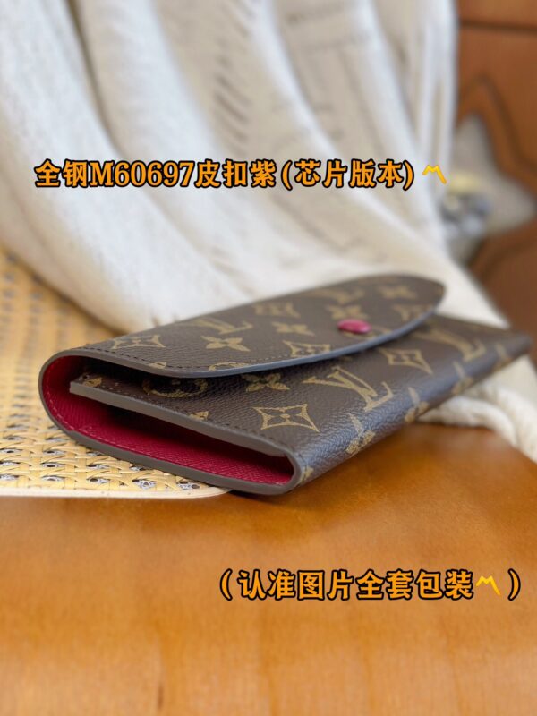 God Factory LV Wallet M60697 Violet & Leather Buckle Size 19 x 10 x 2 cm