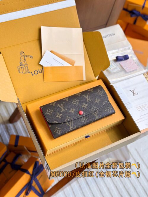 God Factory LV Wallet M60697 Rose & Leather Buckle Size 19 x 10 x 2 cm