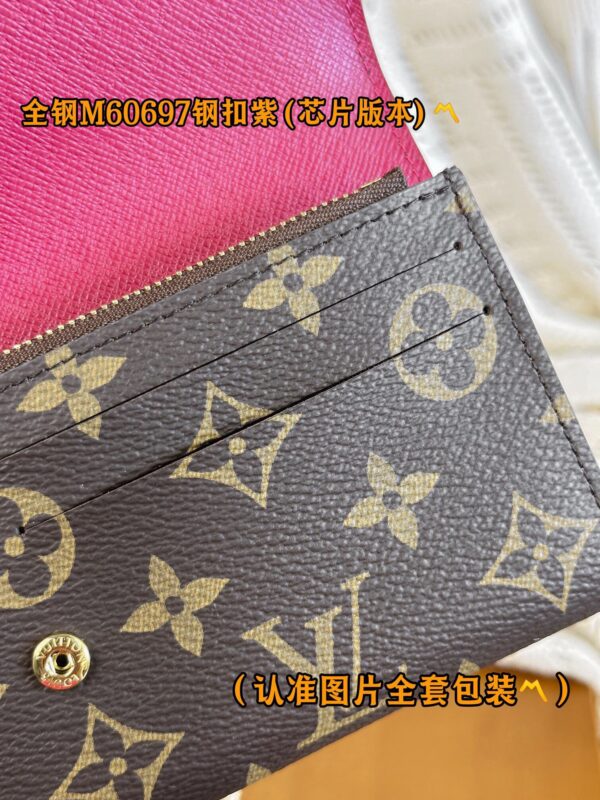 God Factory LV Wallet M60697 Violet & Gold Buckle Size 19 x 10 x 2 cm