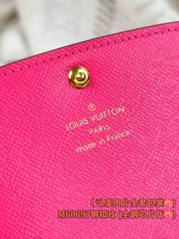 God Factory LV Wallet M60697 Rose Red & Gold Buckle Size 19 x 10 x 2 cm