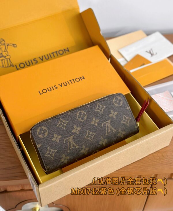 God Factory LV Wallet M60742 Violet Size 20 x 9 x 2 cm