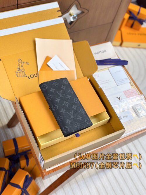 God Factory LV Wallet M61697 Black Flower Size 10 x 19 x 2 cm