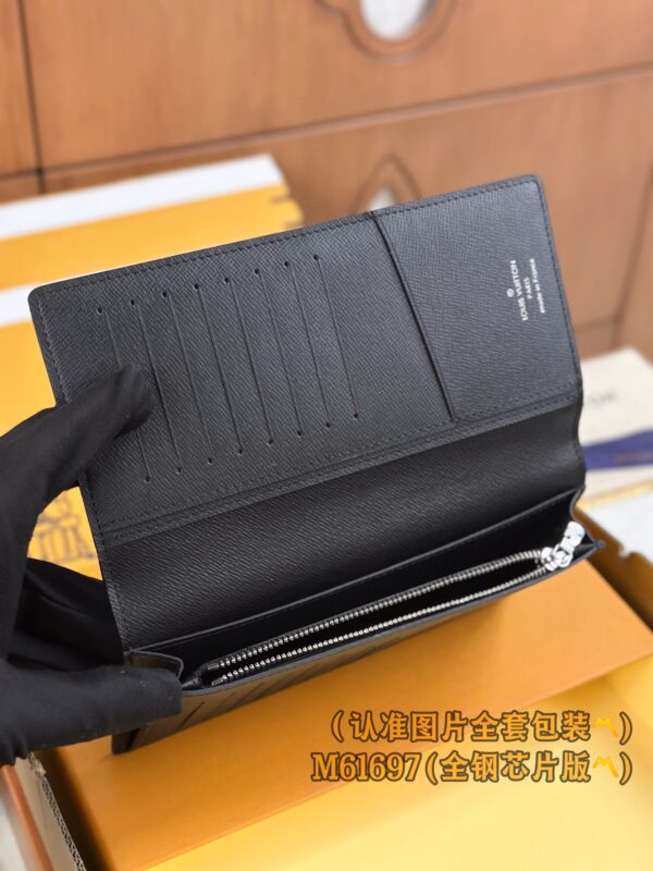 God Factory LV Wallet M61697 Black Flower Size 10 x 19 x 2 cm