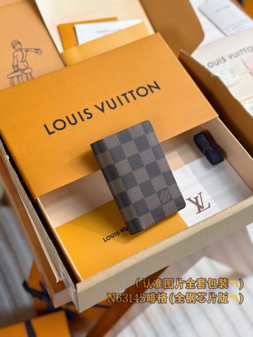 God Factory LV Wallet N63145 Coffee Size 7.5 x 11 x 1 cm