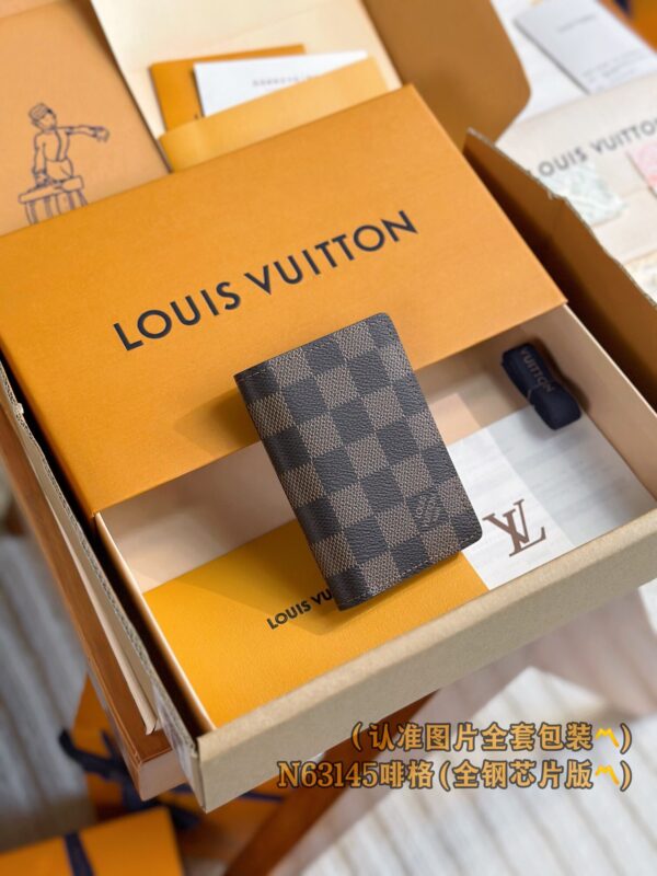 God Factory LV Wallet N63145 Coffee Size 7.5 x 11 x 1 cm