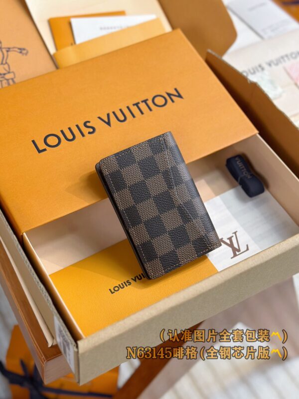 God Factory LV Wallet N63145 Coffee Size 7.5 x 11 x 1 cm