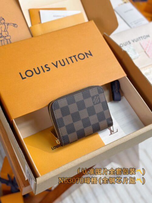 God Factory LV Wallet N63070 Coffee Size 11 x 8.5 x 2 cm