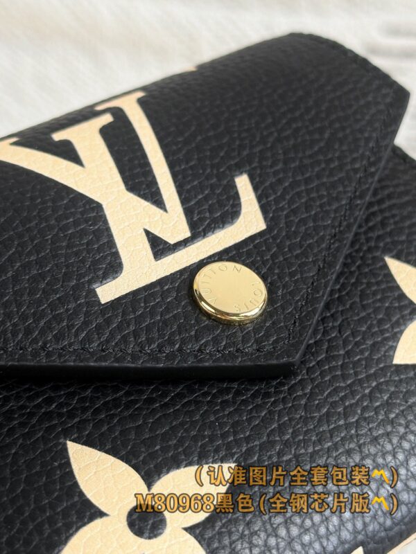 God Factory LV Wallet M80968 Black Size 12 x 9.5 x 2.5 cm