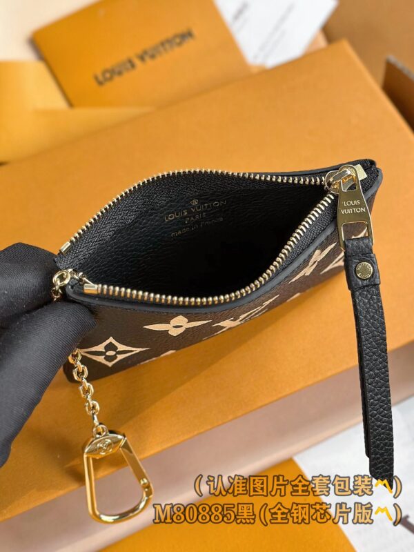 God Factory LV Wallet M80885 Black Size 12 x 7 x 1.5 cm