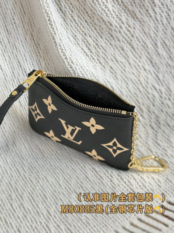 God Factory LV Wallet M80885 Black Size 12 x 7 x 1.5 cm