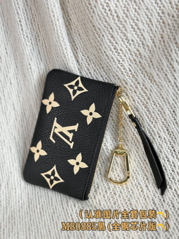God Factory LV Wallet M80885 Black Size 12 x 7 x 1.5 cm