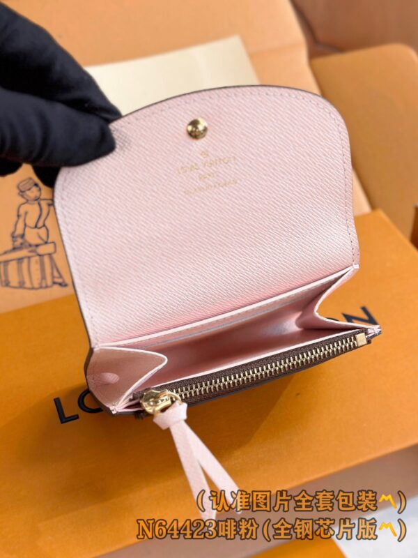 God Factory LV Wallet N64423 Coffee Pink Size 11 x 8 x 2.5 cm