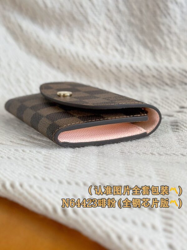 God Factory LV Wallet N64423 Coffee Pink Size 11 x 8 x 2.5 cm