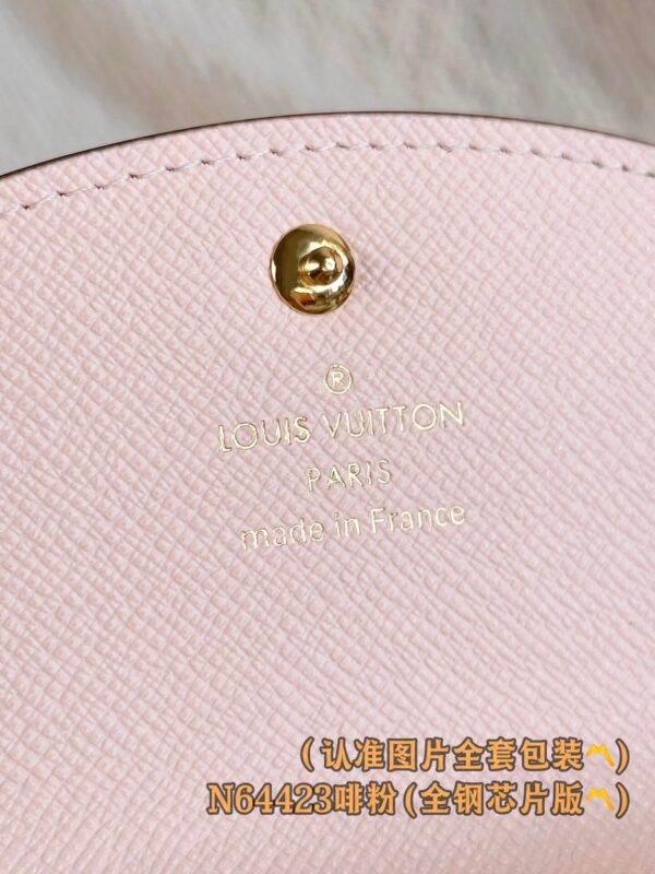 God Factory LV Wallet N64423 Coffee Pink Size 11 x 8 x 2.5 cm