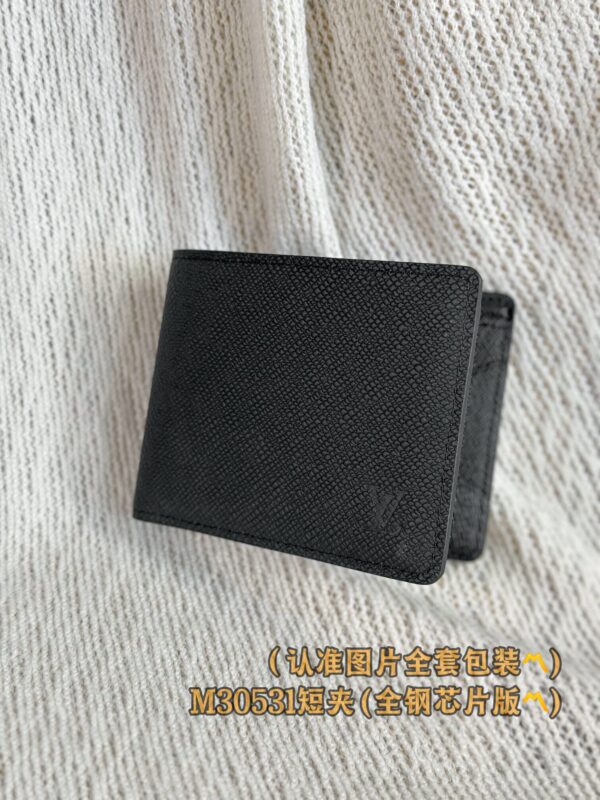 God Factory LV Wallet M30531 Short Clip Black Size 11.5 x 9 x 1.5 cm