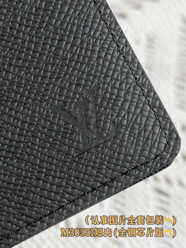 God Factory LV Wallet M30531 Short Clip Black Size 11.5 x 9 x 1.5 cm