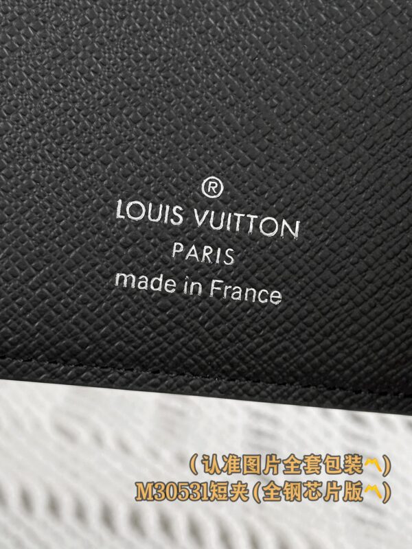 God Factory LV Wallet M30531 Short Clip Black Size 11.5 x 9 x 1.5 cm