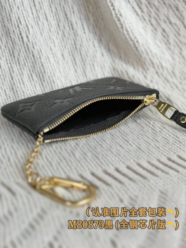 God Factory LV Wallet M80879 Black Size 12 x 7 x 1.5 cm
