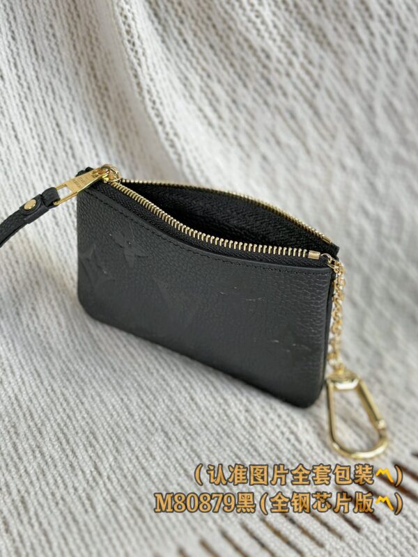God Factory LV Wallet M80879 Black Size 12 x 7 x 1.5 cm