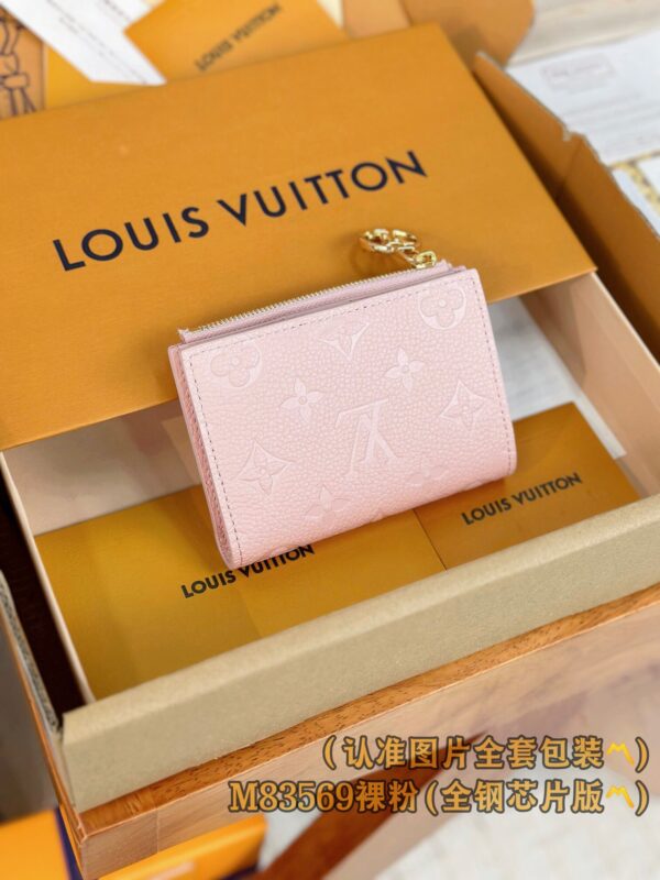 God Factory LV Wallet M83569 Pink Size 9 x 11.5 x 1.5 cm