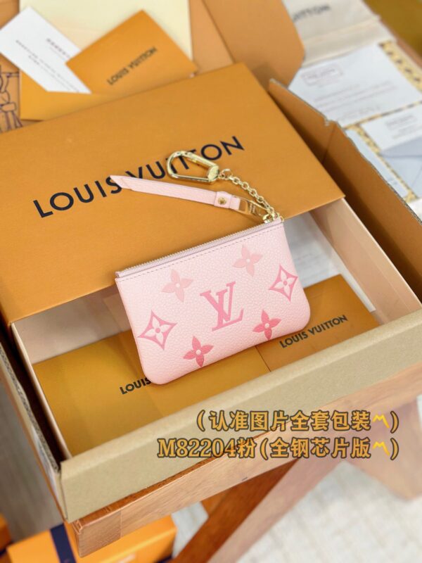 God Factory LV Wallet M82204 Pink Size 12 x 7 x 1.5 cm