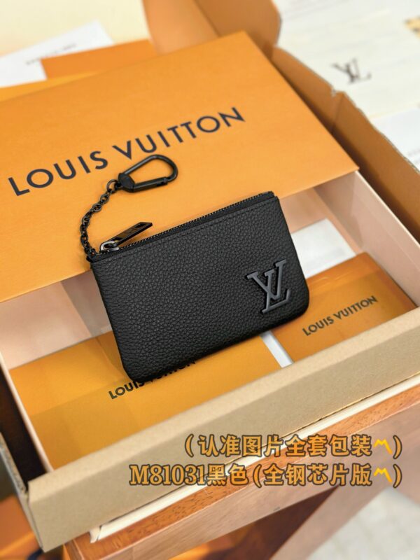 God Factory LV Wallet M81031 Black Size 12 x 7 x 1.5 cm