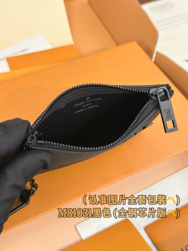 God Factory LV Wallet M81031 Black Size 12 x 7 x 1.5 cm