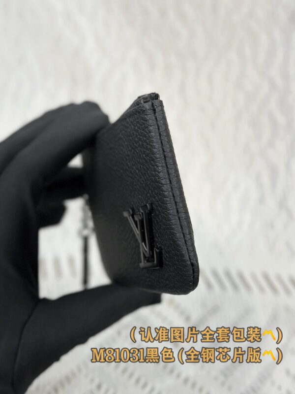 God Factory LV Wallet M81031 Black Size 12 x 7 x 1.5 cm