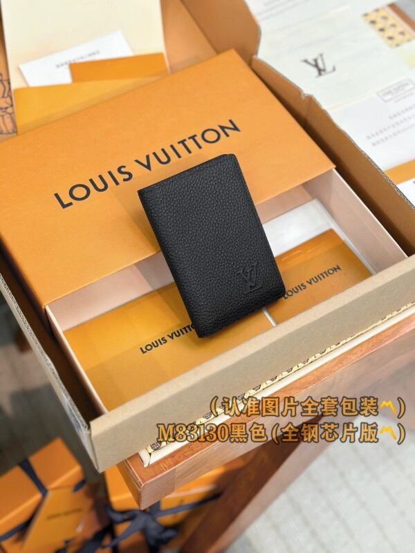 God Factory LV Wallet M83130 Black Size 7.5 x 11.1 x 1 cm
