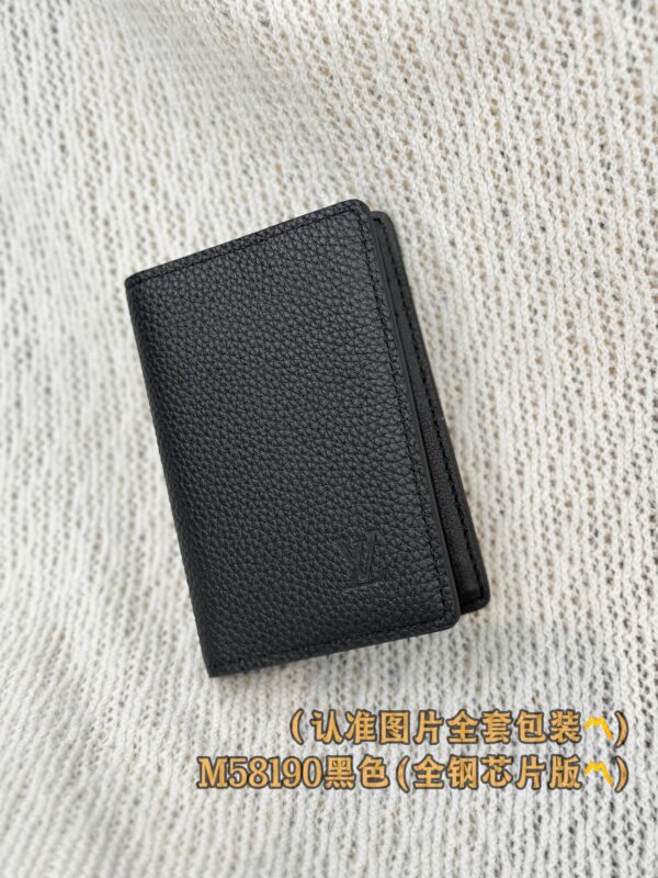 God Factory LV Wallet M58190 Black Size 7.5 x 11.1 x 1 cm