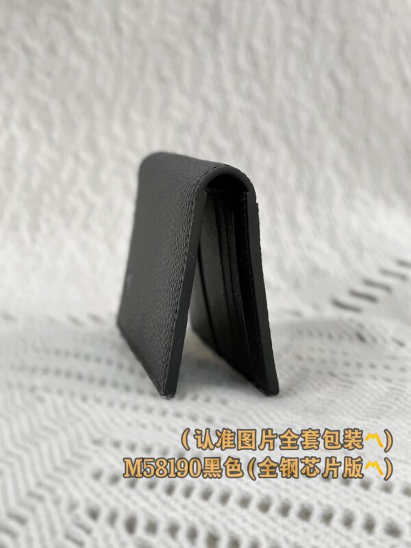 God Factory LV Wallet M58190 Black Size 7.5 x 11.1 x 1 cm