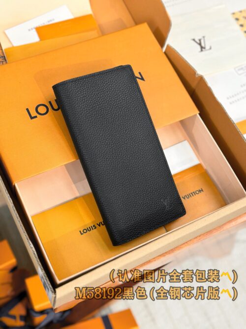 God Factory LV Wallet M58192 Black Size 10 x 19 x 2 cm