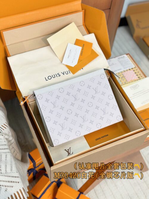 God Factory LV Wallet M30423 White Flower Size  27 x 21 x 6 cm