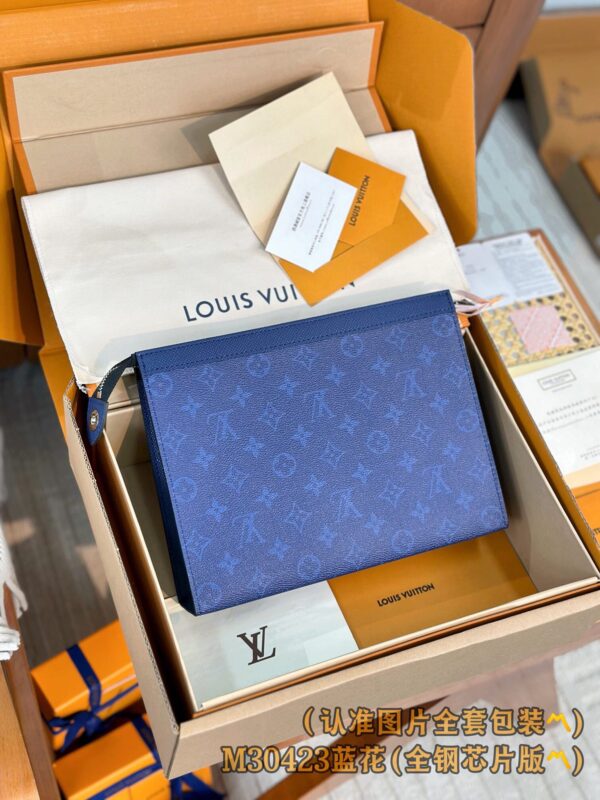 God Factory LV Wallet M30423 Blue Flower Size 27 x 21 x 6 cm