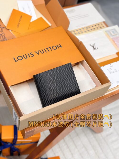 God Factory LV Wallet M60053 Water Ripples Size 11.5 x 9.5 x 2 cm