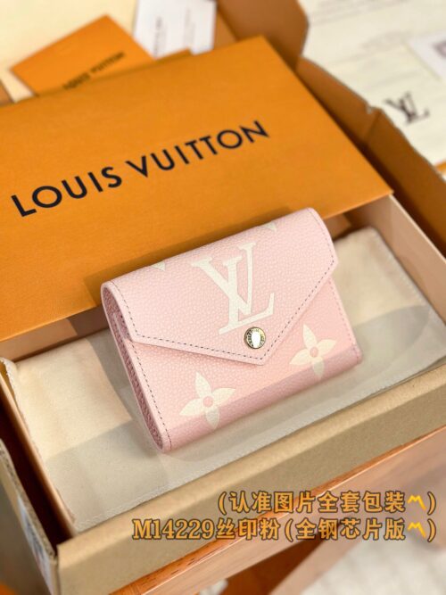 God Factory LV Wallet M14229 Pink Size 12 x 9.5 x 2.5 cm
