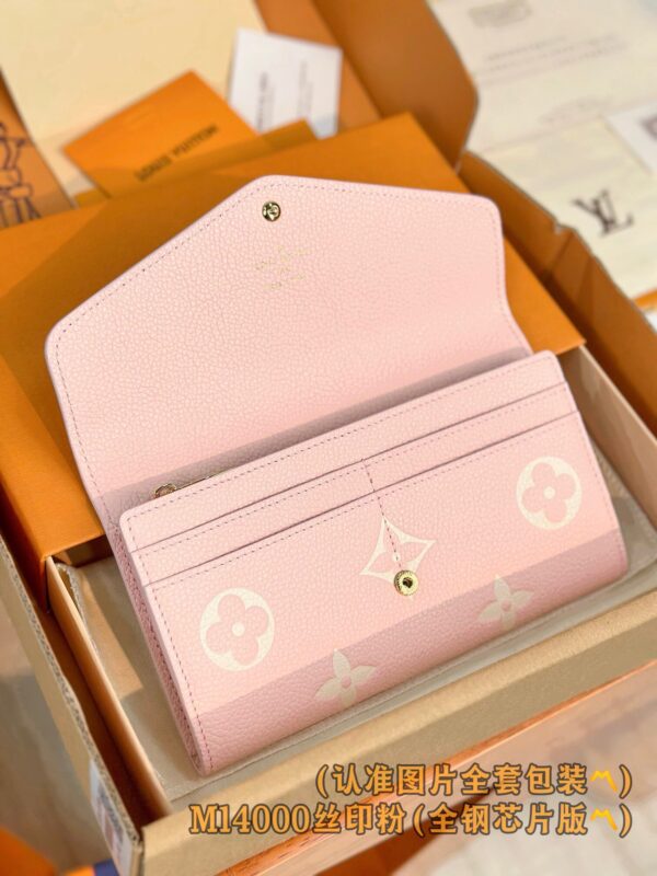 God Factory LV Wallet M14000 Pink Size 19 x 10.5 x 2 cm