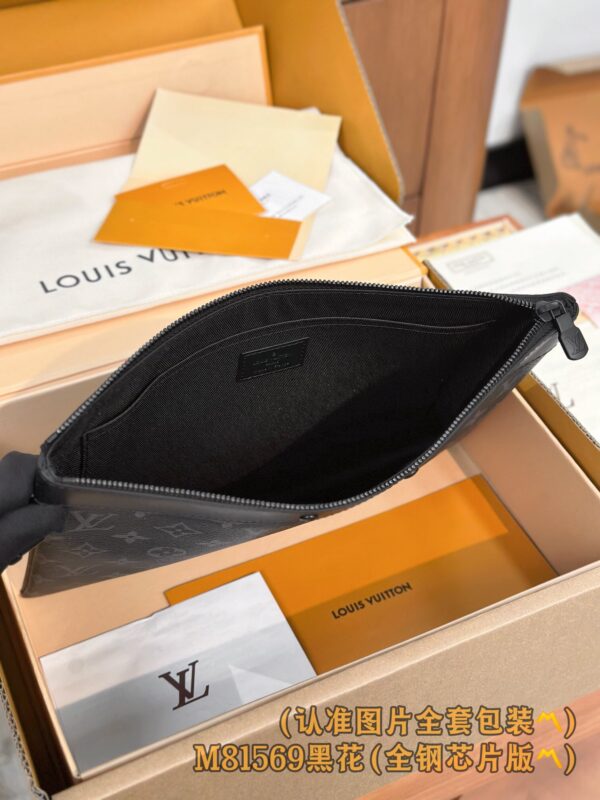 God Factory LV Wallet M81569 Pochette To-Go Black Flower Size 30 x 21.5 x 1 cm
