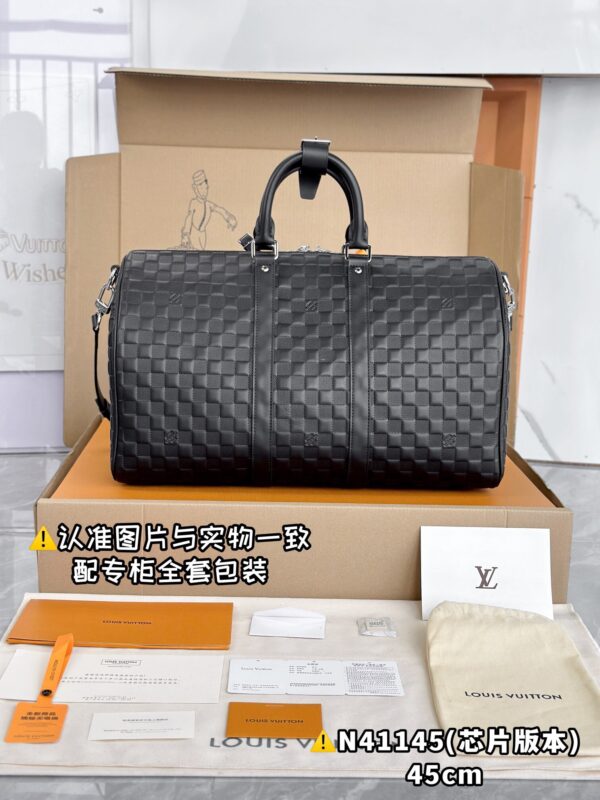 img_7673 N41145 Keepall 45 Damier Infini Leather Size 45x27x20 cm