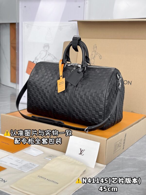 img_7674 N41145 Keepall 45 Damier Infini Leather Size 45x27x20 cm