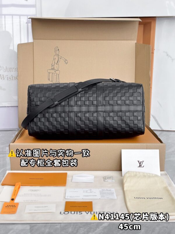 img_7675 N41145 Keepall 45 Damier Infini Leather Size 45x27x20 cm