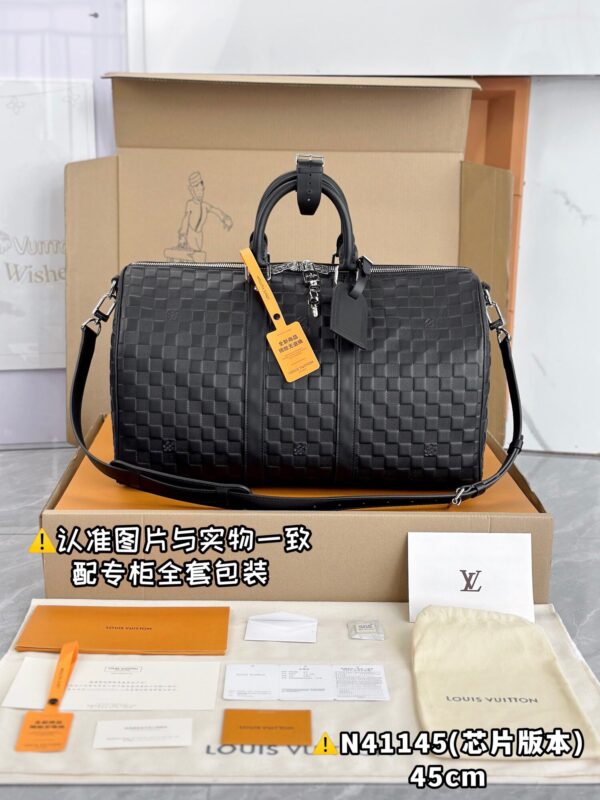 img_7677 N41145 Keepall 45 Damier Infini Leather Size 45x27x20 cm