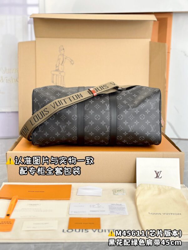 img_7729 M45611 Small Size Keepall 45 Monogram Eclipse Size 45 x 27 x 20 cm
