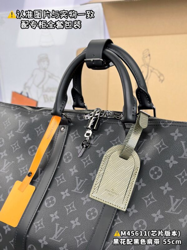 M45611 Large Size Keepall 55 Monogram Eclipse Size 55 x 31 x 24 cm